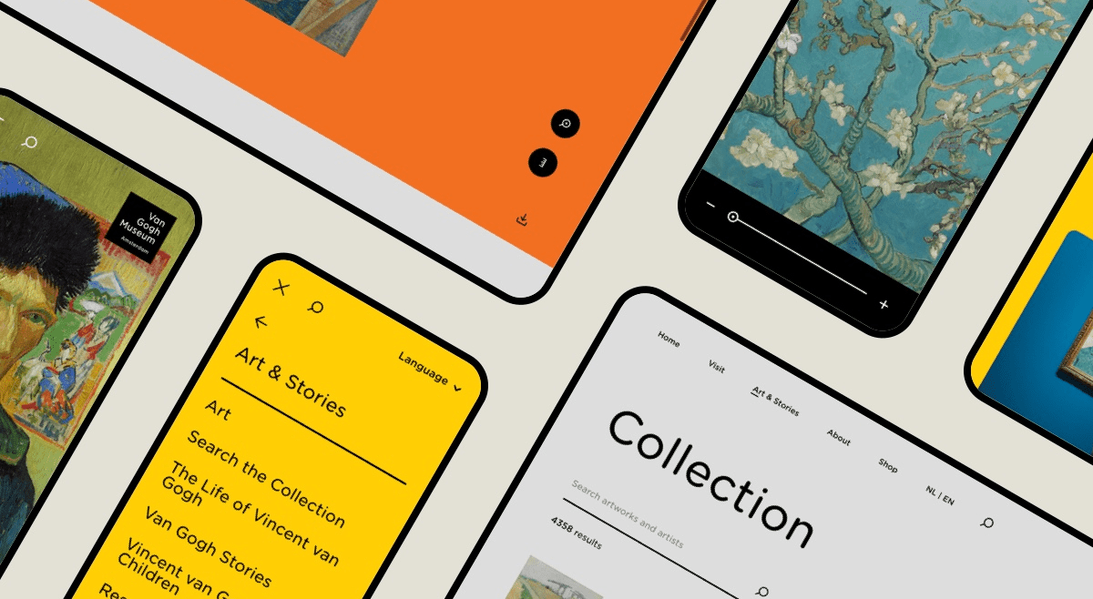 Redesign of Van Gogh Museum website with a new concept and smart functionalities