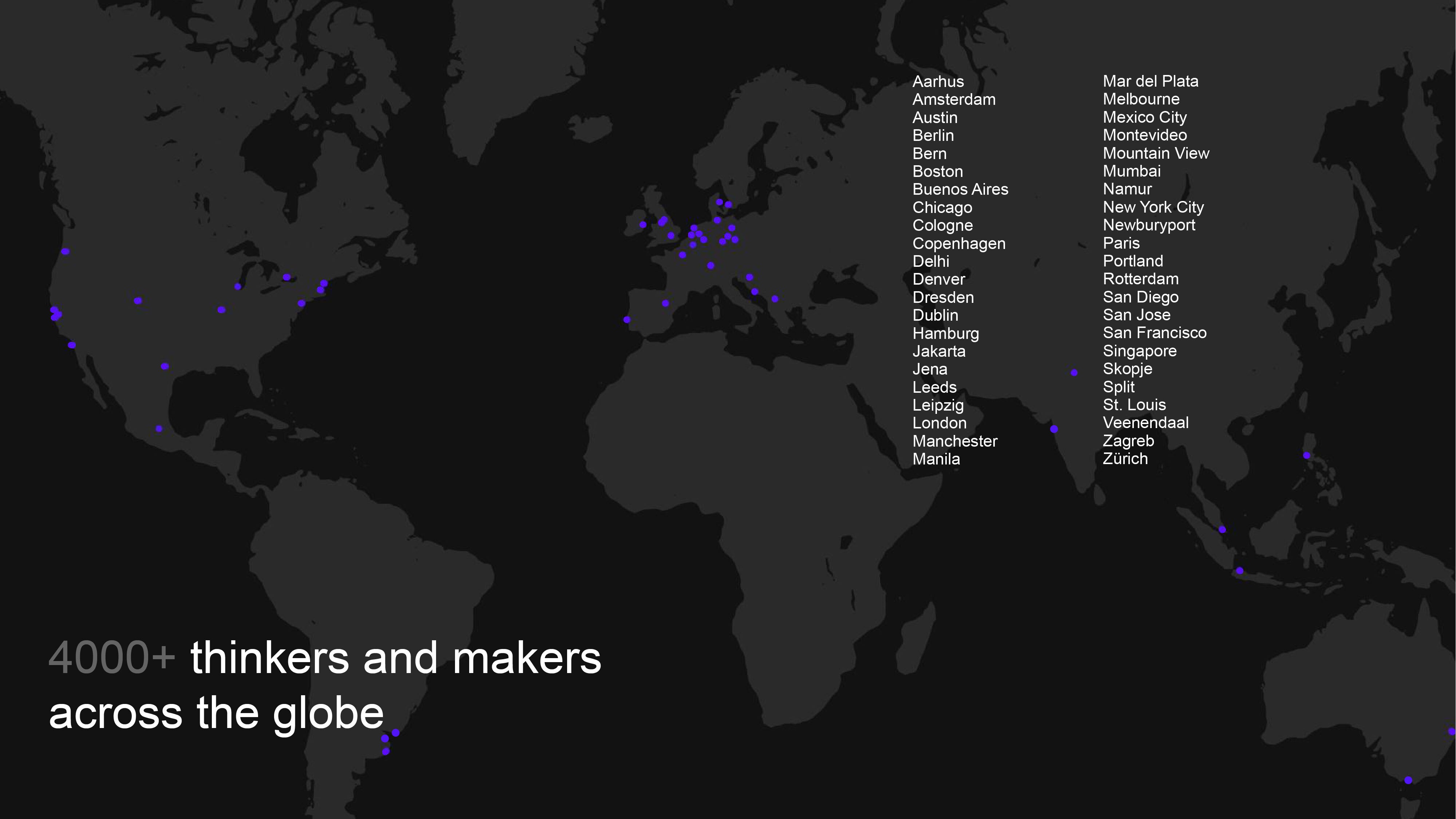 DEPT global offices map