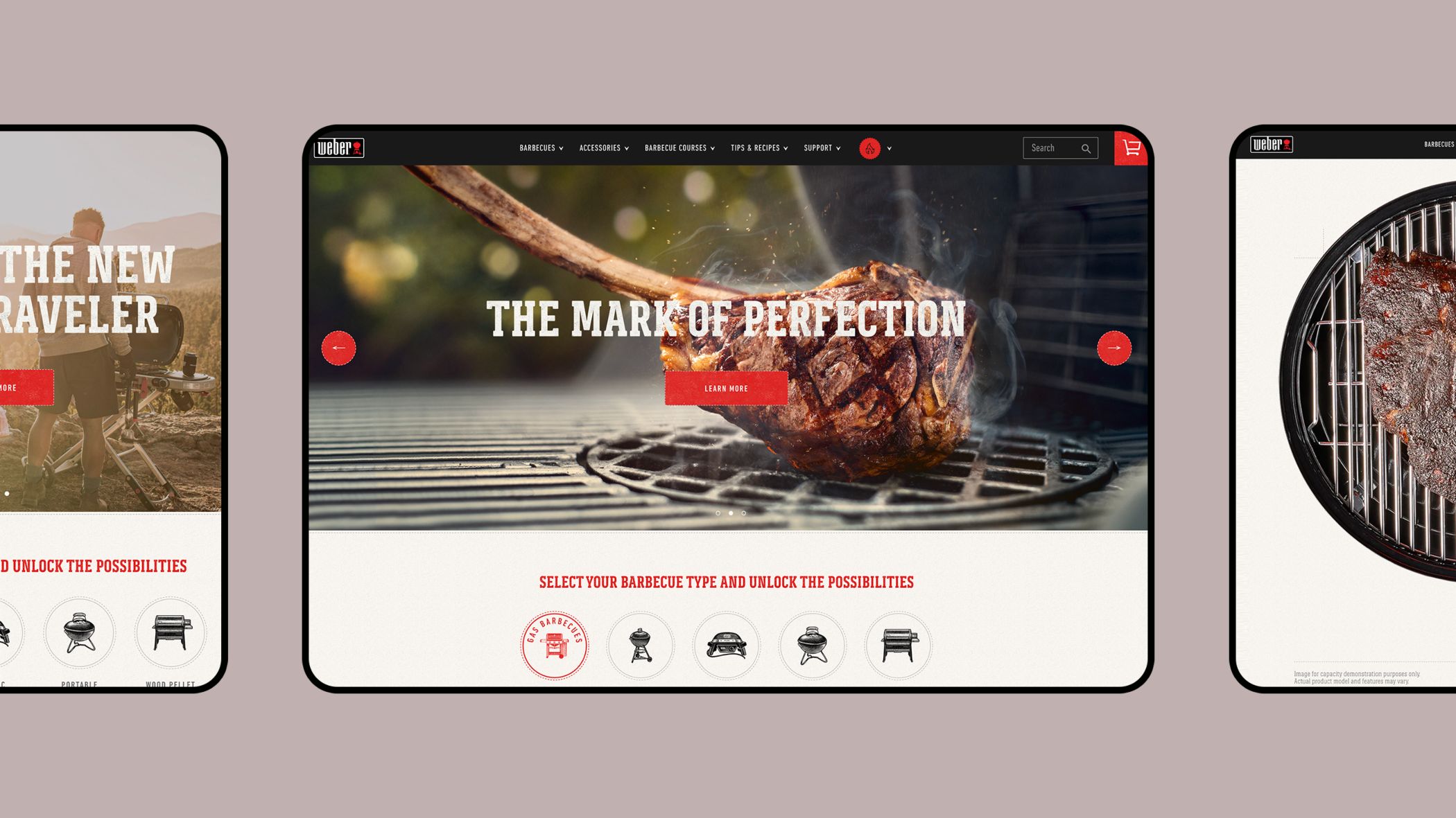 Weber grill new website