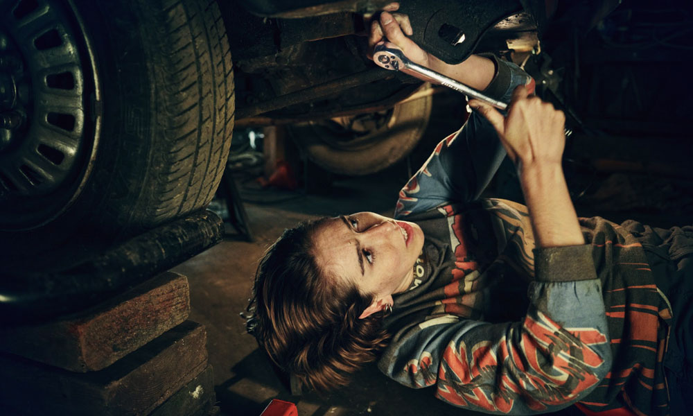 ebay built different female mechanic