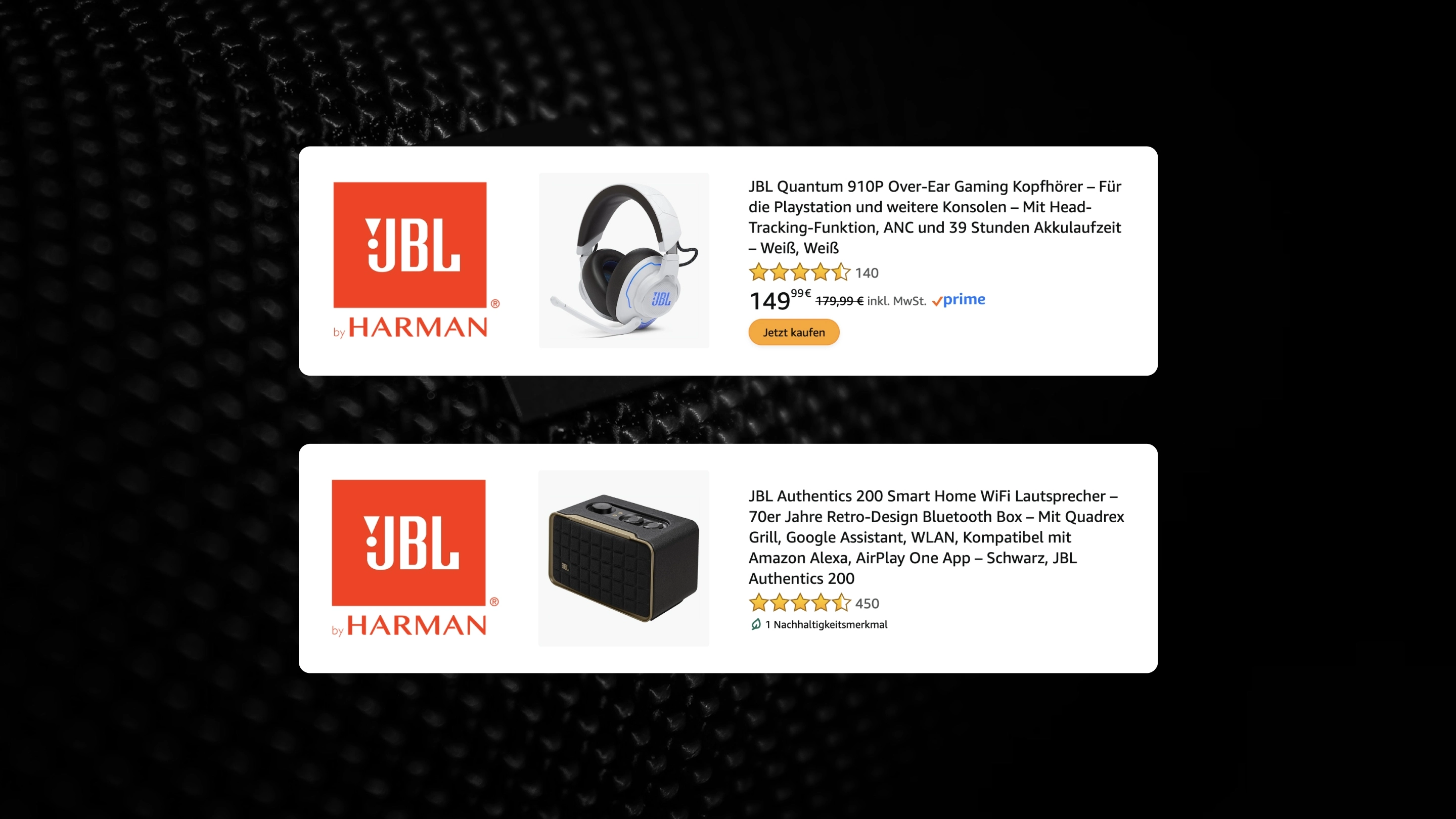 JBL Amazon ads for ad fatigue