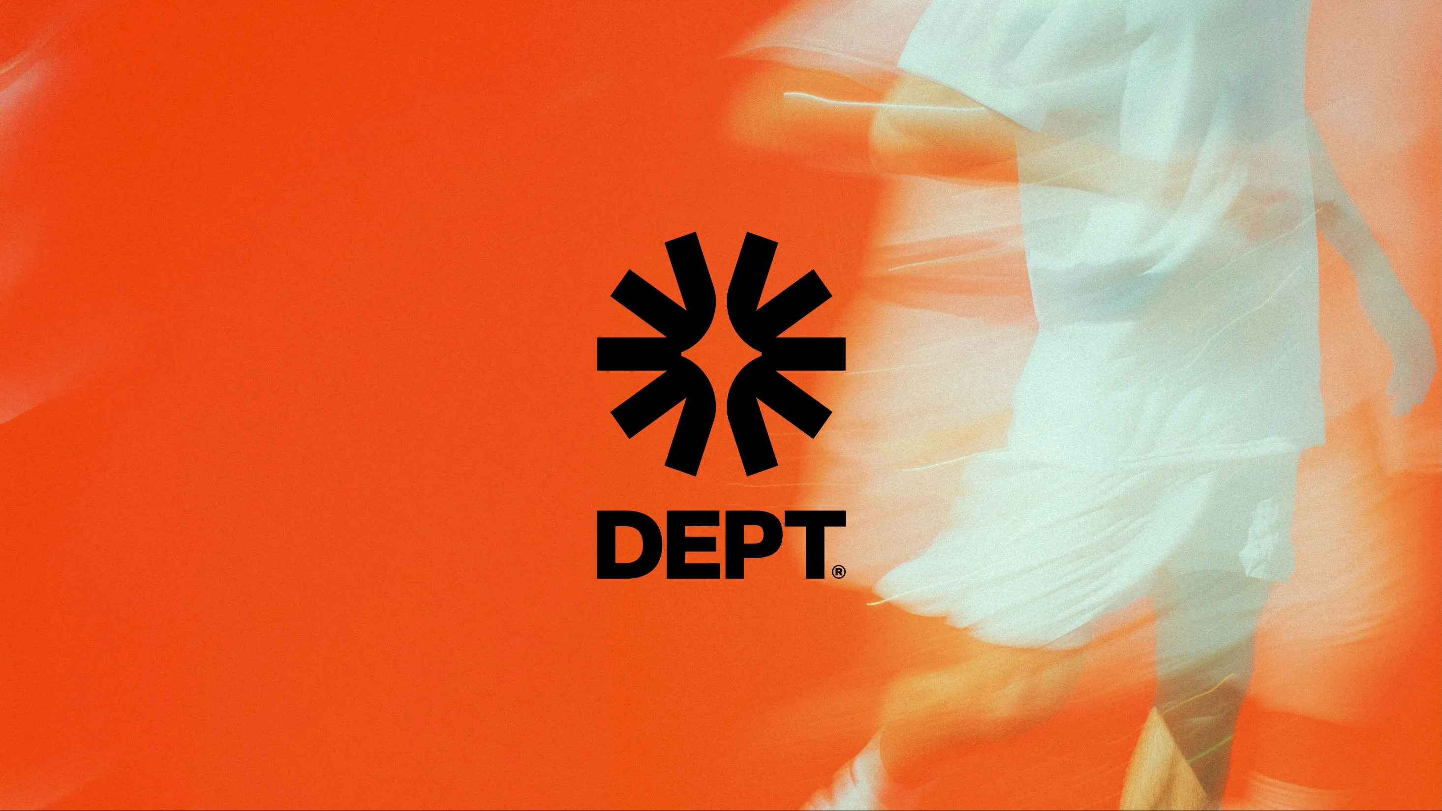 DEPT logo blurred runner