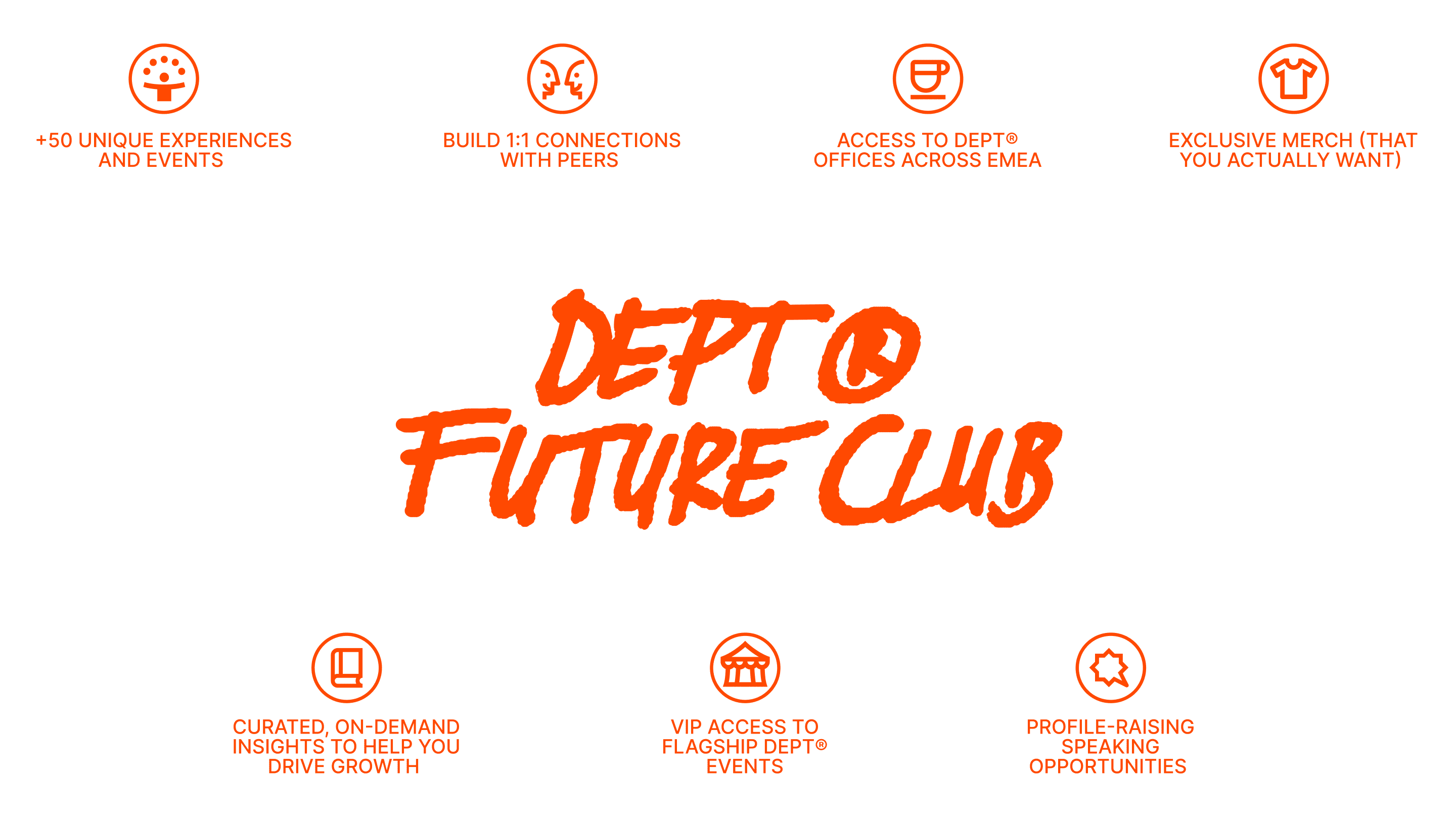 DEPT® Future Club logo and the benefits of joining